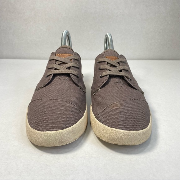 Toms Canvas Lace Up Casual Sneakers Ladies Brown/ Tan Shoes Sneakers; Women’s 7 - Picture 8 of 16